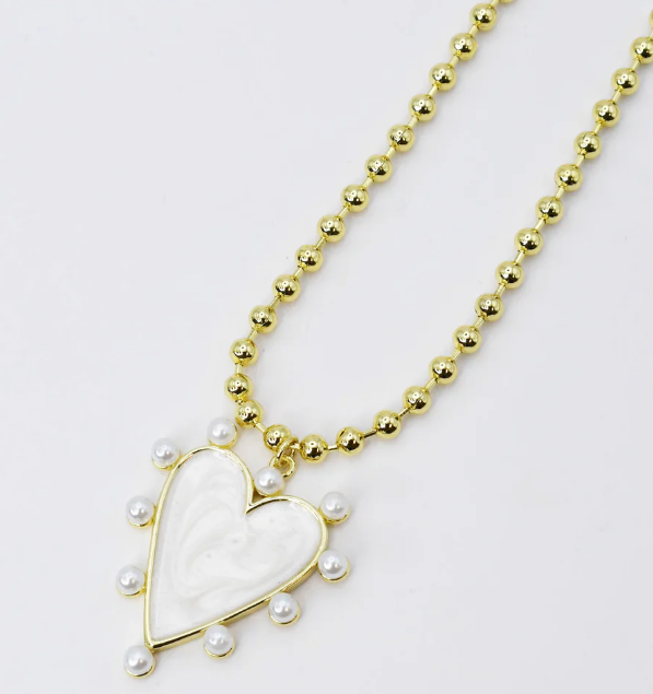 Heart of Pearls Necklace