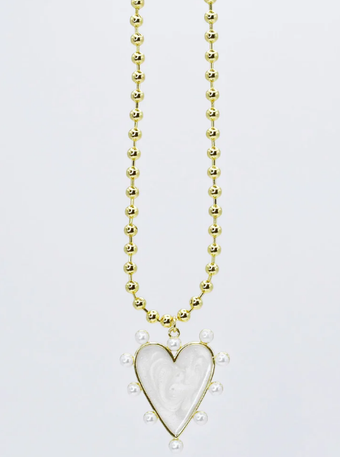 Heart of Pearls Necklace