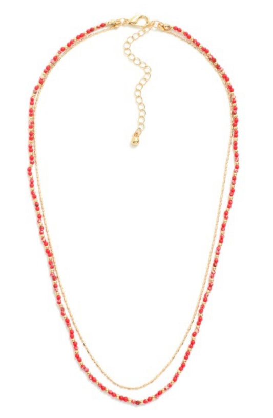 Red Bead Necklace