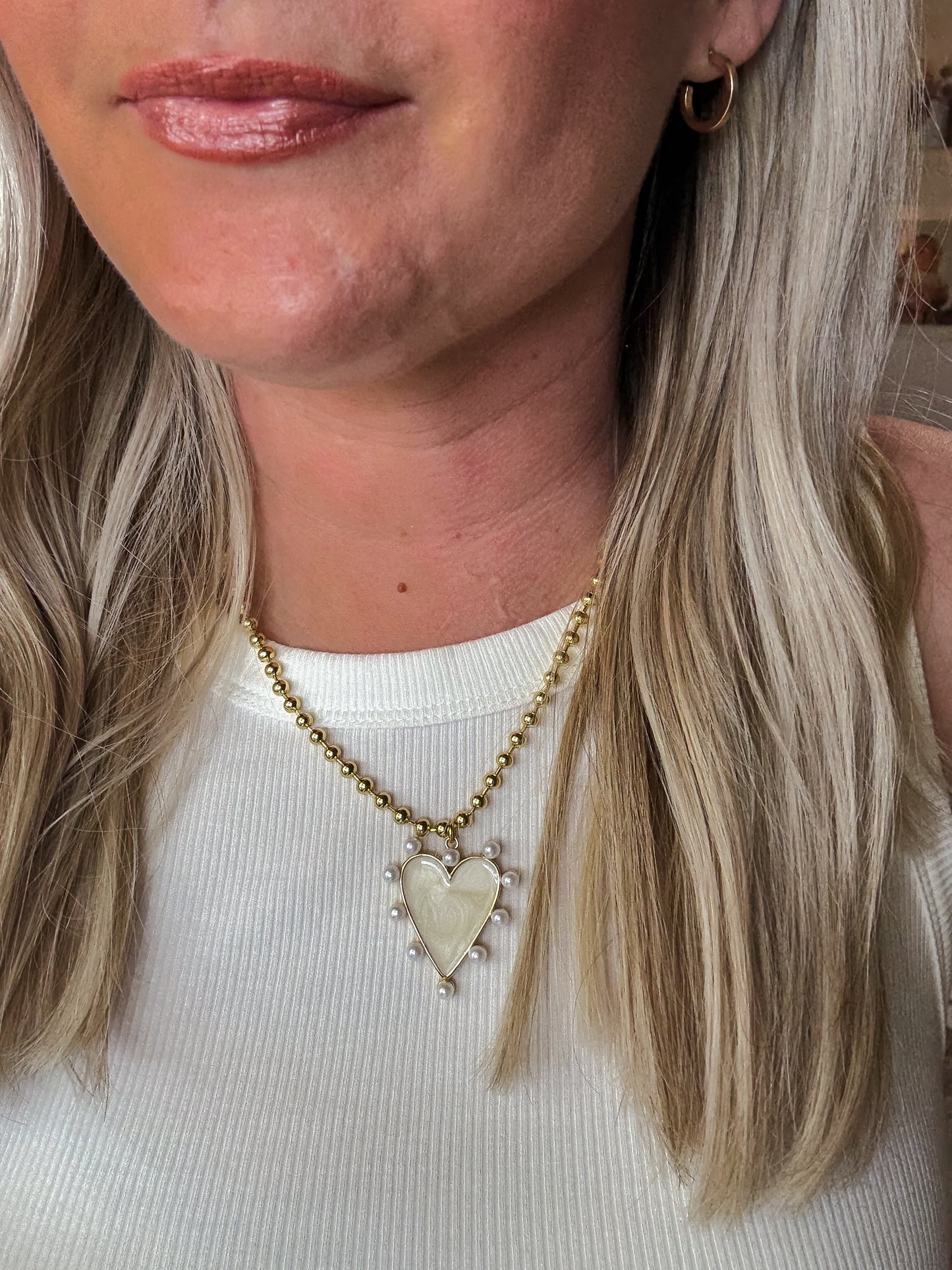 Heart of Pearls Necklace