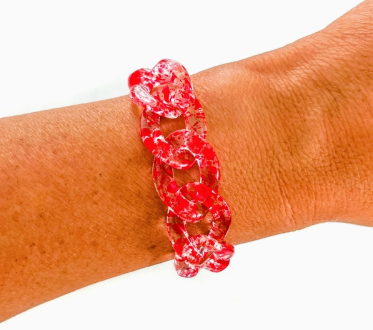 Chunky Acrylic Chain Bracelet