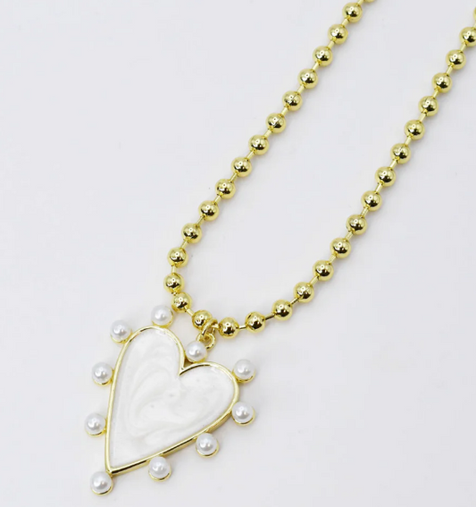 Heart of Pearls Necklace